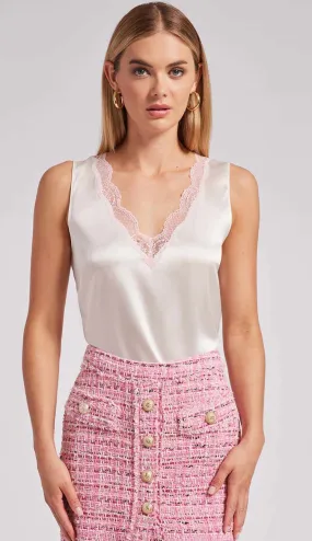 Aida Lace Tank Ballet Pink
