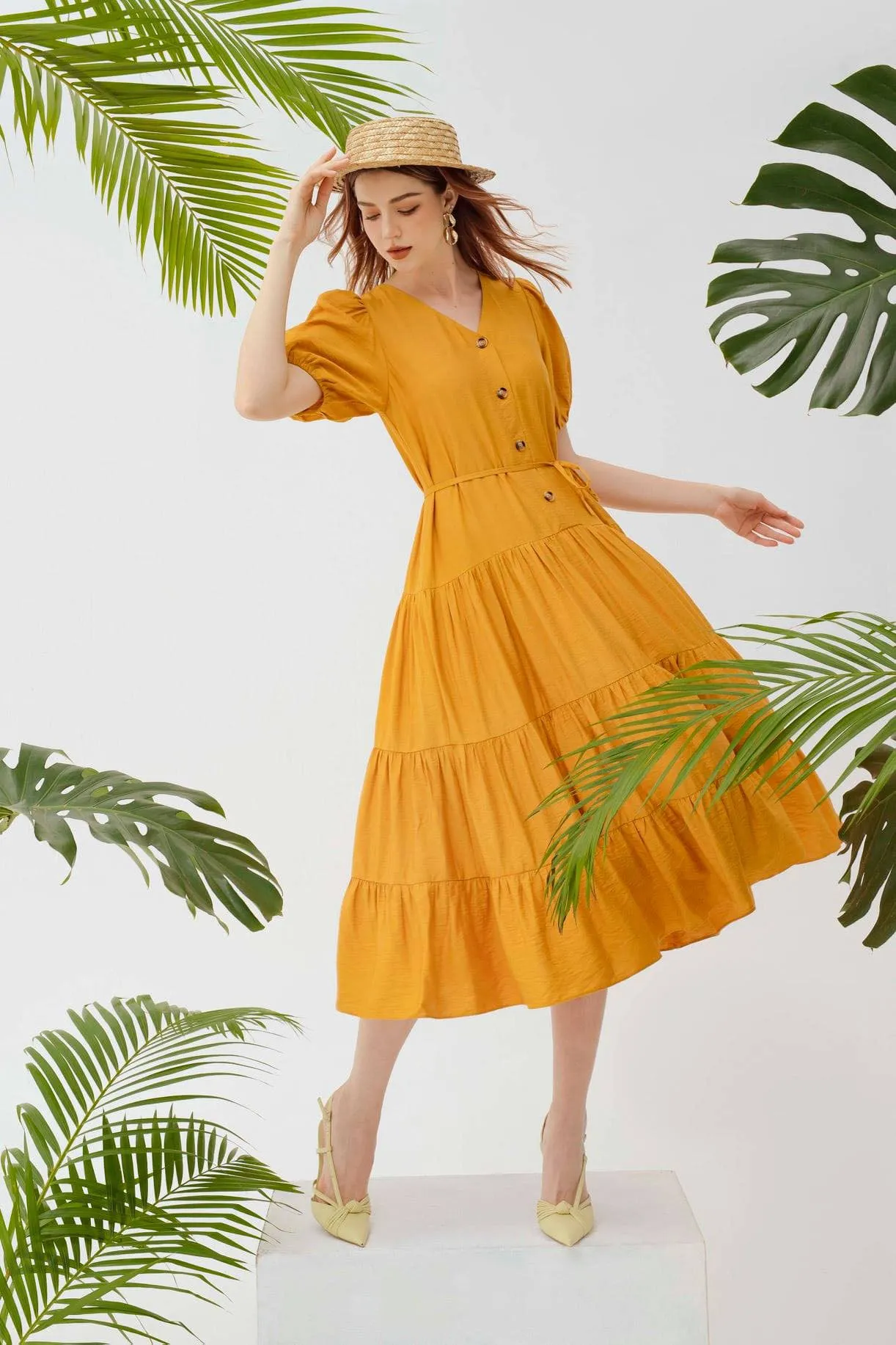 Amber Linen Dress
