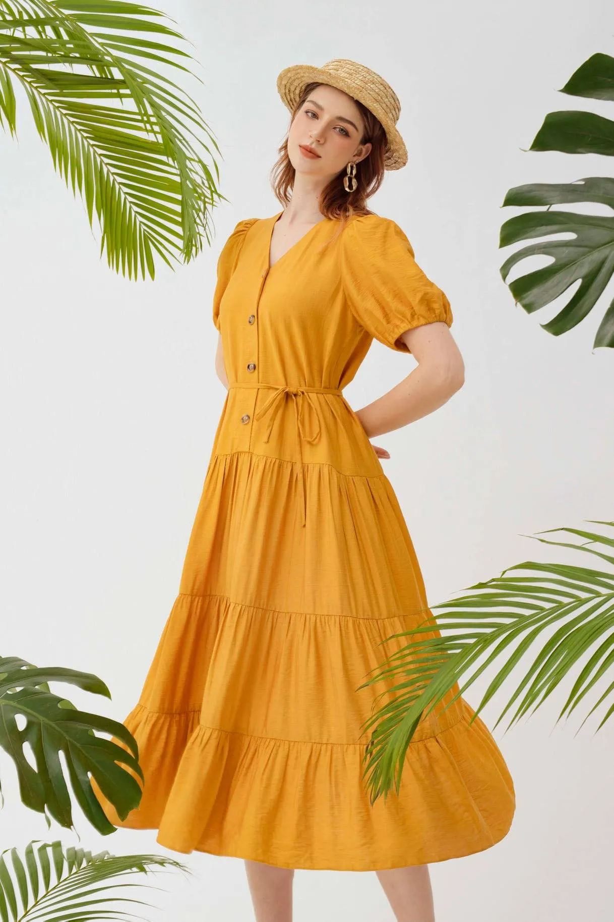 Amber Linen Dress