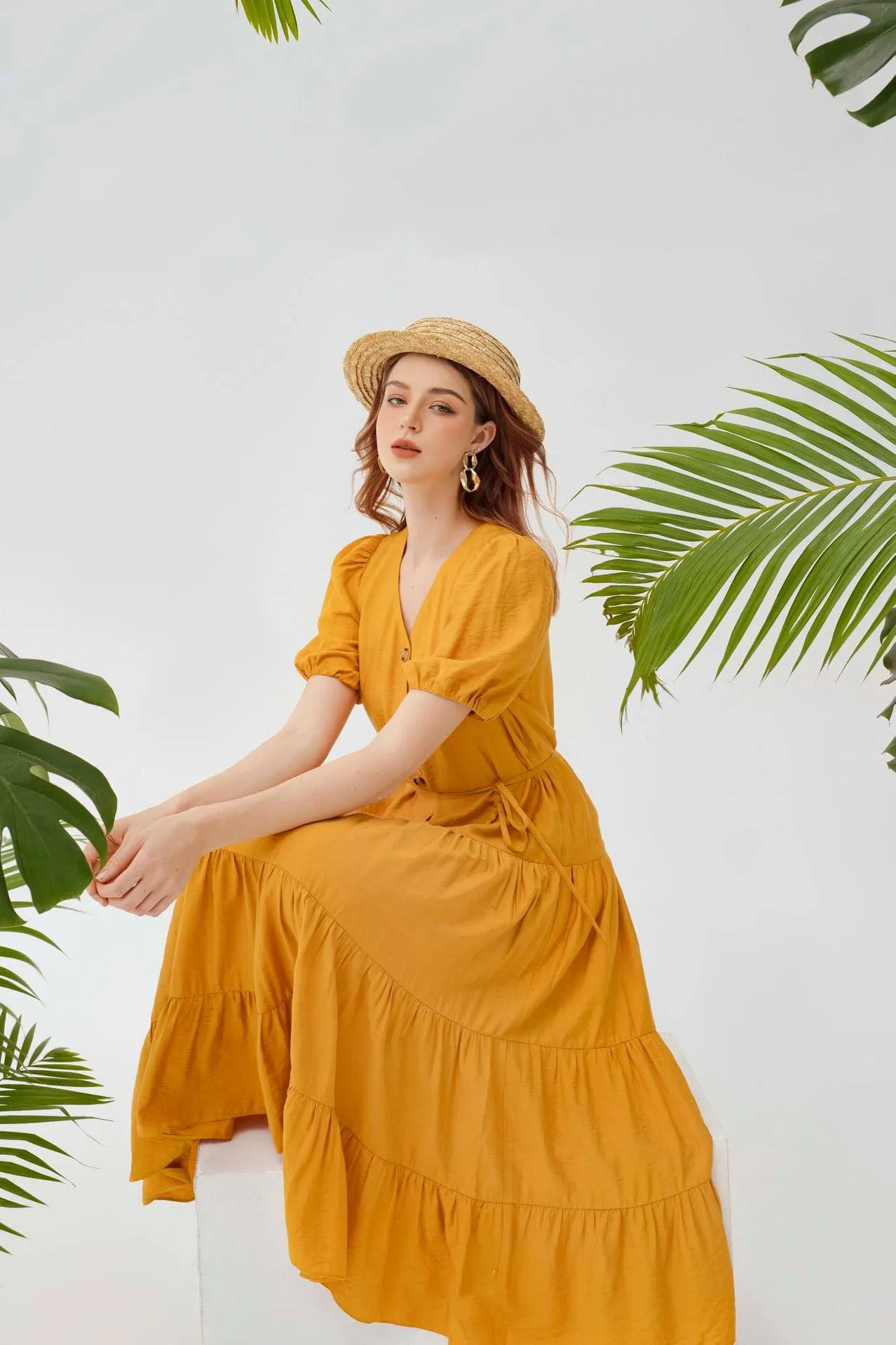Amber Linen Dress