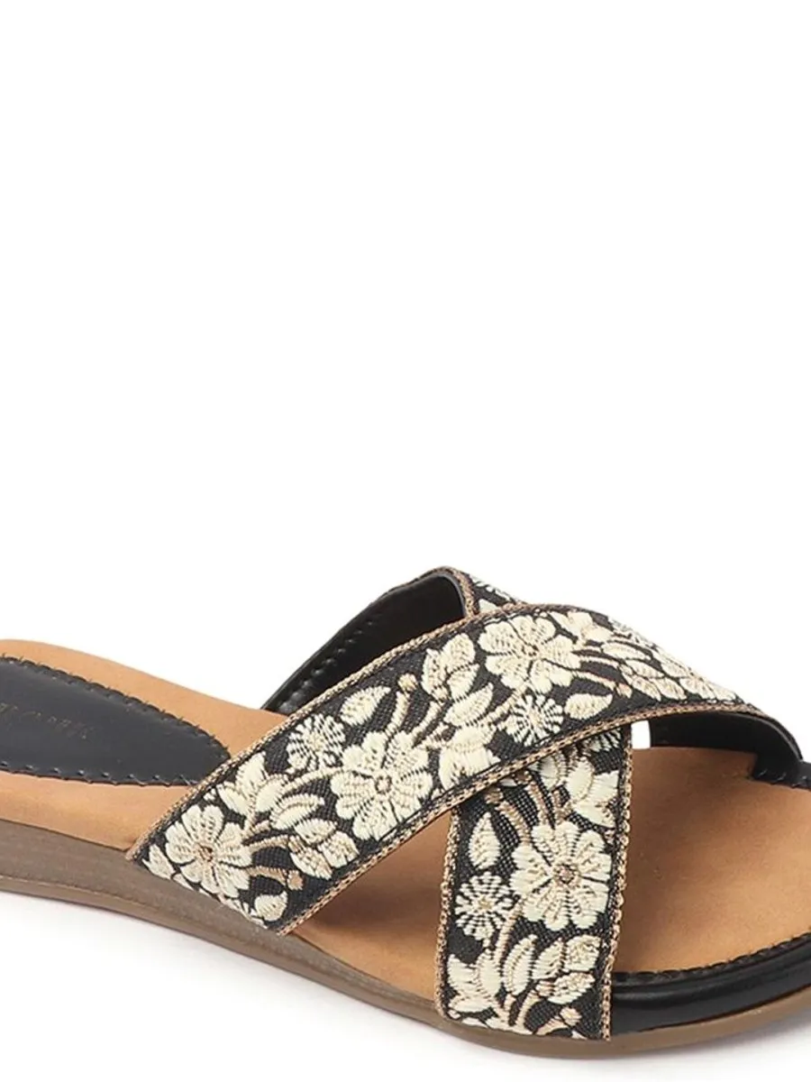Anouk Women Embroidered Open Toe Flats