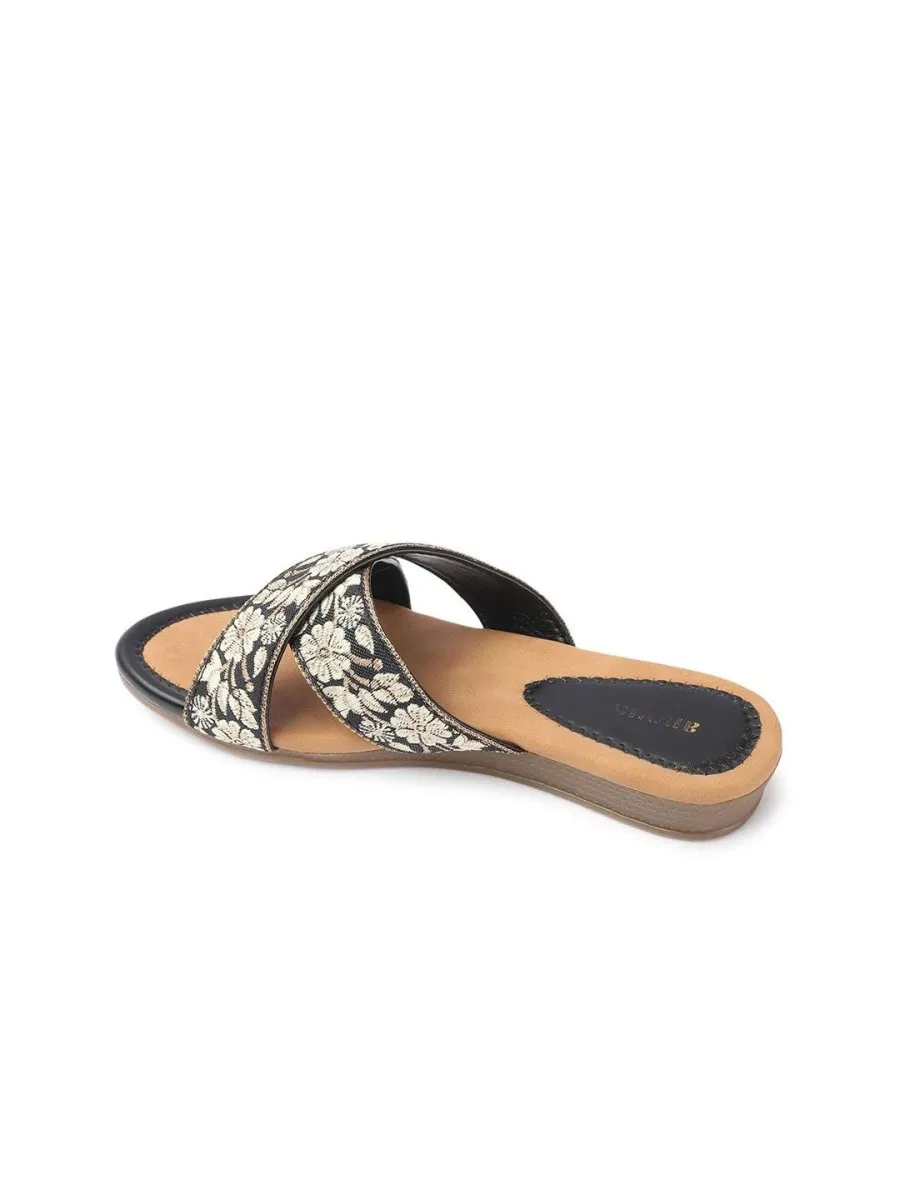 Anouk Women Embroidered Open Toe Flats