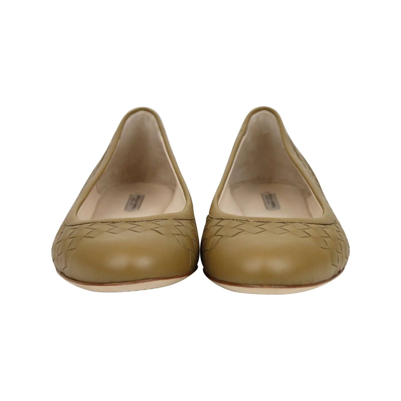 Bottega Veneta Women's Intrecciato Brown Leather Flat Slippers