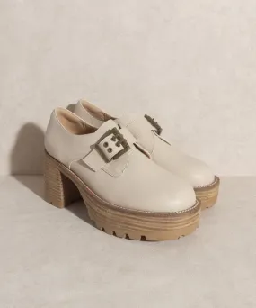 Buckled Platform Loafers