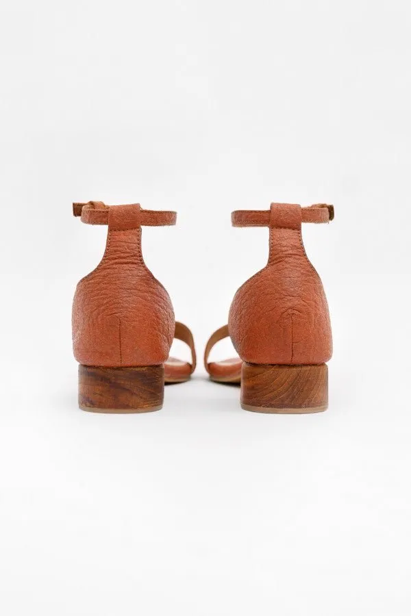 Chicago Strap Heels in Canela