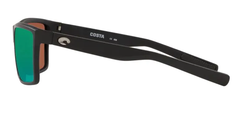 Costa Del Mar Rinconcito Matte Black Frame - Green Mirror 580 Glass Lens - Polarized Sunglasses