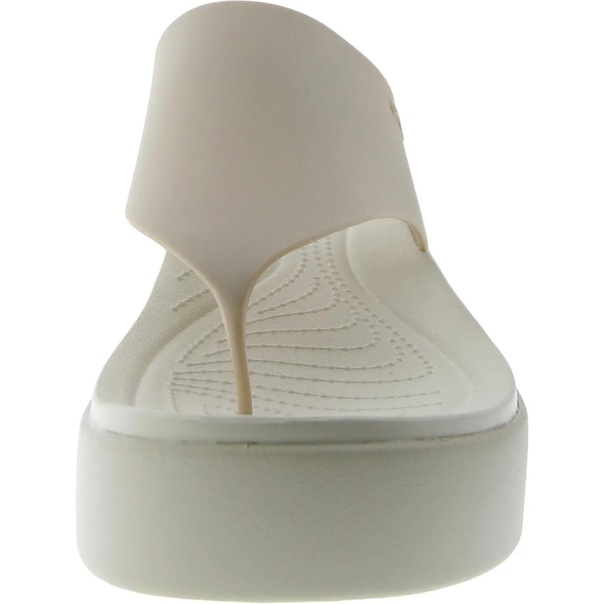 Crocs Womens BROOKLYN METALLIC Round toe Wedge Thong Sandals