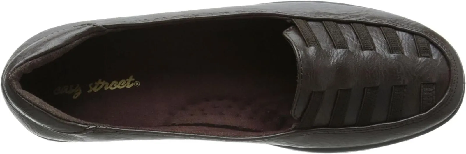 Easy Street Women's Genesis Ballet Flats Shoes GENESIS Brown Burnish 7WW