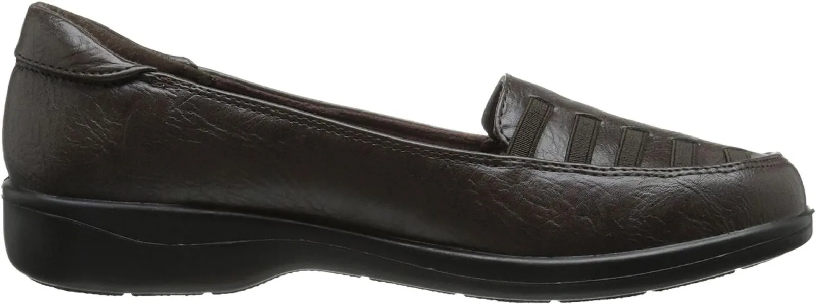 Easy Street Women's Genesis Ballet Flats Shoes GENESIS Brown Burnish 7WW