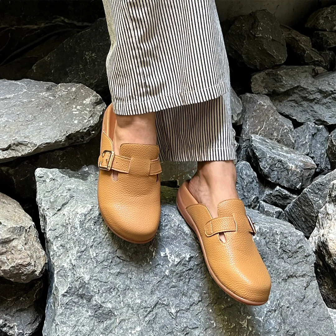 [Extra 20% off at cart][Unisex] Closed Toe Buckle Clog Sandals