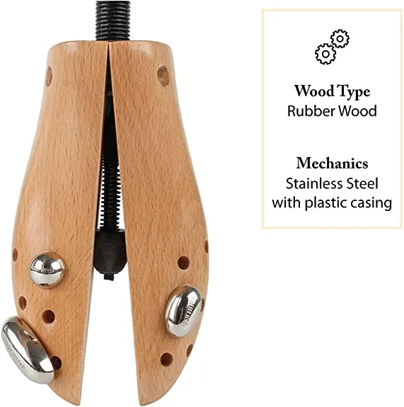 FootFitter Professional 2-Way Shoe Stretcher | Stretches Length & Width | Durable Metal