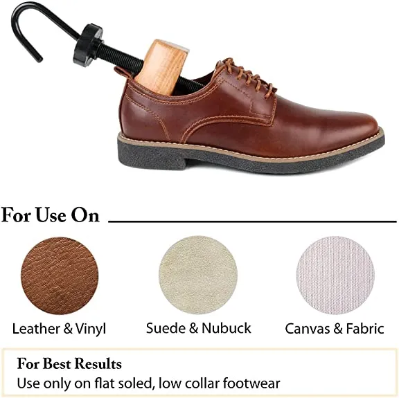 FootFitter Professional 2-Way Shoe Stretcher | Stretches Length & Width | Durable Metal