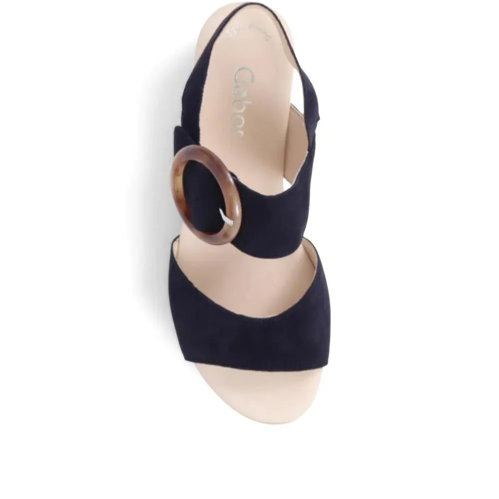 GABOR 24645 PLATFORM WEDGE NAVY