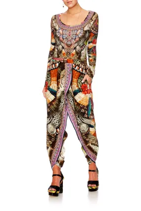 GATHERED WRAP FRONT TROUSER LIGHT MY FIRE