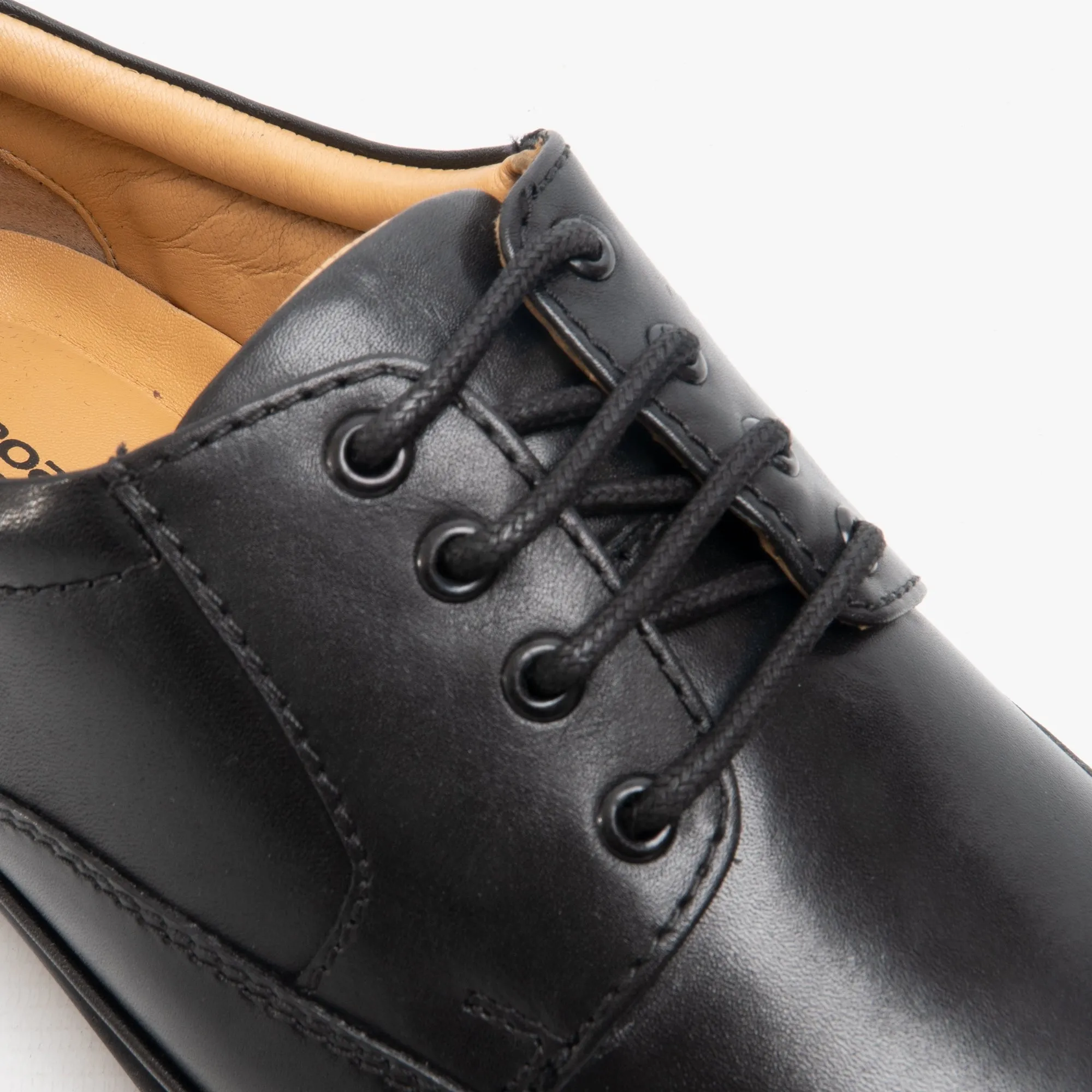 Roamers PERCY Mens Wide Fit Leather Smart Shoes Black