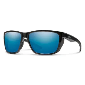 Smith Longfin Mens Black Frame Blue Mirror ChromaPop Lens Square Sunglasses - 20151580759QG