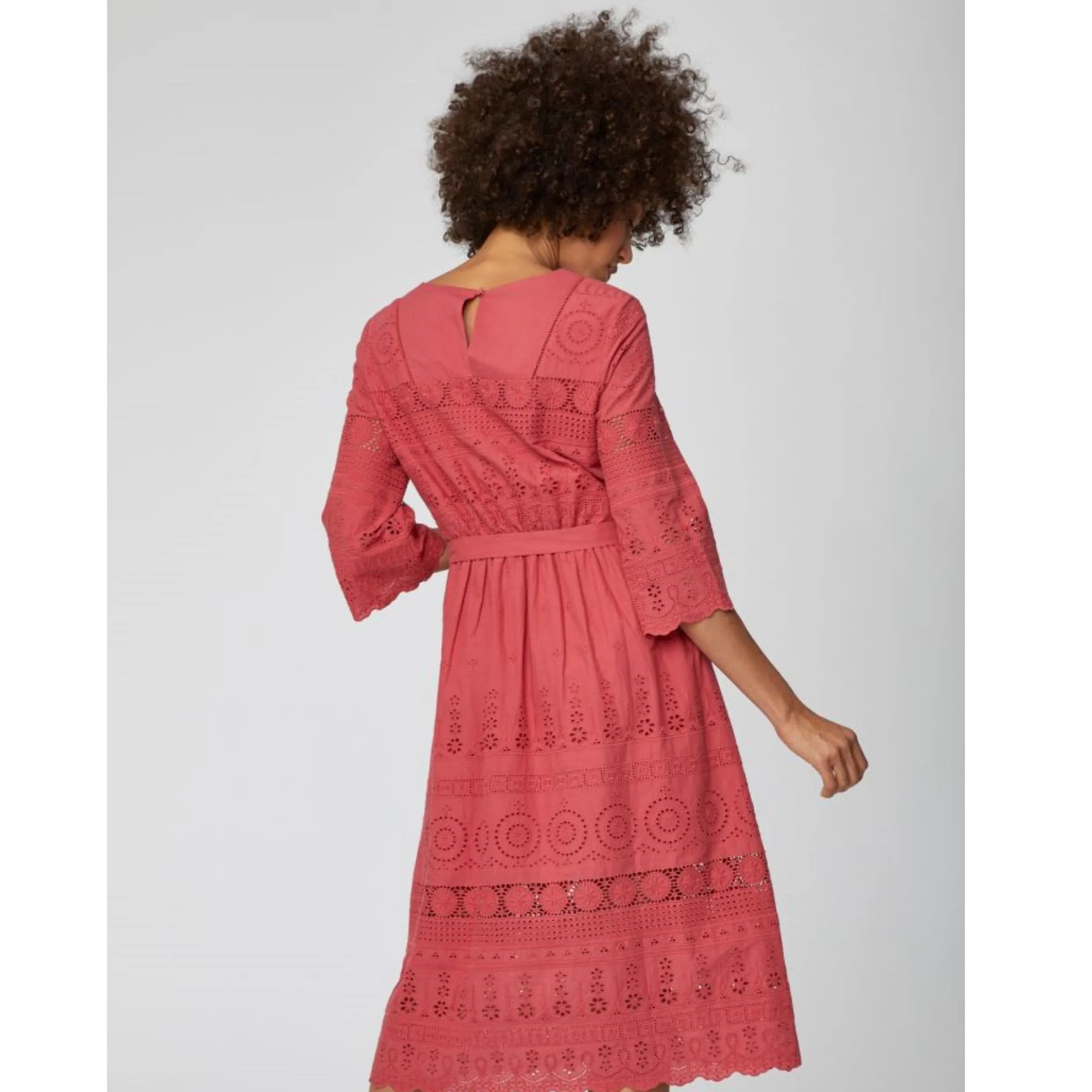 Thought Briony Organic Cotton Embroidery Anglais Dress WSD4169